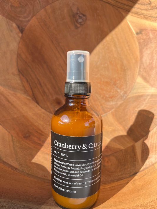 Cranberry + Citrus Linen Spray