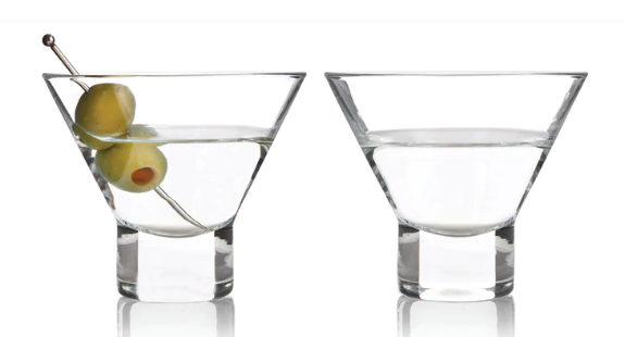 Stemless Martini Glasses (Set of 4)